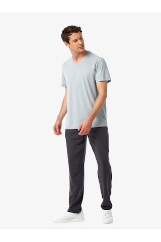 Blackspade Erkek V Yaka T-shirt 41014 - Gri