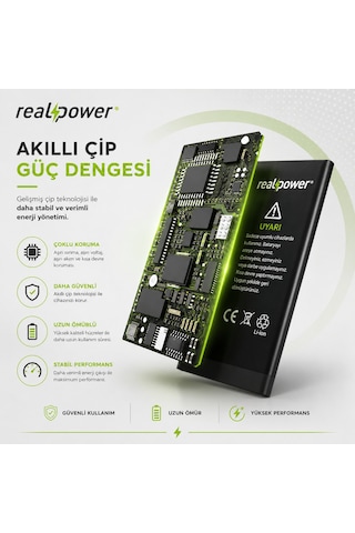 Samsung Galaxy A90 5g A908 Uyumlu Realpower Güçlendirilmiş Batarya Yüksek Kapasite Pil