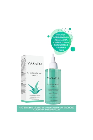 Vasada Gözenek Sıkılaştırıcı ve Aydınlatıcı Glikolik Asit Tonik 200 ML