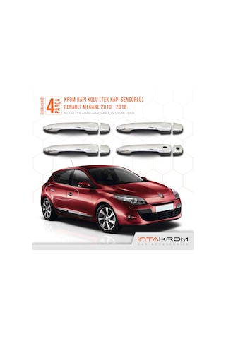 Renault Megane 3 Krom Kapı Kolu 2010-2018 - Tek Kapı Sensörlü