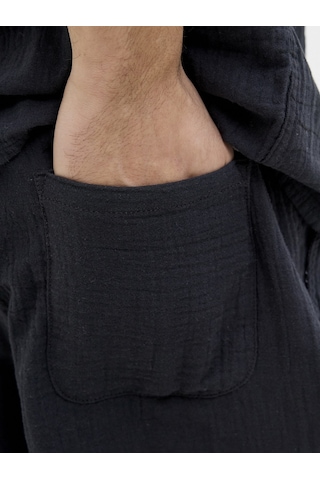 Jack & Jones Jack Jones Pamuklu Rahat Günlük Erkek Şort 12274758 Siyah