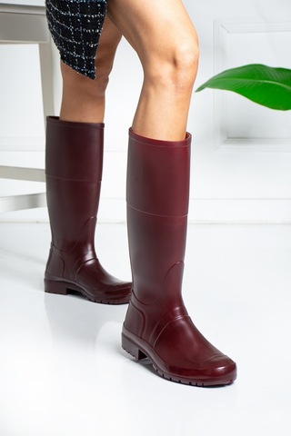 Wolk Shoes Hunterr Kadın Yagmur Çizmesi Su Gecirmez Bordo - 306228758 Bordo