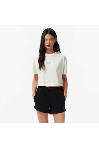 United4 Unıted4 Regular Fit Kadın Bej T-shirt Bsc-utws Bej