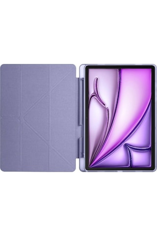 Apple Uyumlu iPad, Air 11 10.9 Inç Air 4 5 6 2020 2022 2024 Kılıf Kalem Bölmeli Stadlı Uyku Modlu Akıllı Case Kılıf