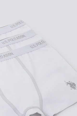 U.s. Polo Assn. Erkek Çocuk Beyaz Boxer Us1383-c-v1 Beyaz