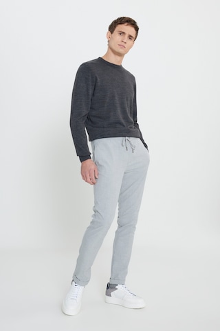 George Henry Slim Fit Dar Kesim Beli Bağlamalı Yan Cepli Jogger Pantolon Grı Gri