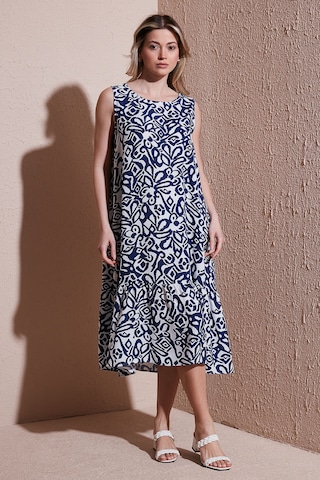 Fashion Friends Bayan Elbise 25y0458k1 Mavi Mavi
