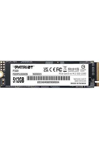 Patriot P320P512GM28 P320 512 GB M.2 2280 PCIe Gen3 X4 SSD