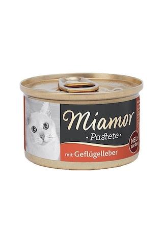 Miamor Pastete Ciğerli Tahılsız Konserve Yetişkin Kedi Maması 12 x 85 G