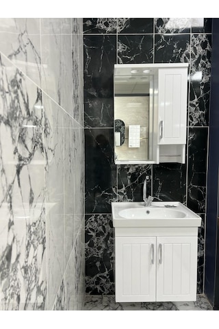 Denko Lotus Serisi 60 Cm Mdf Banyo Dolabı Beyaz