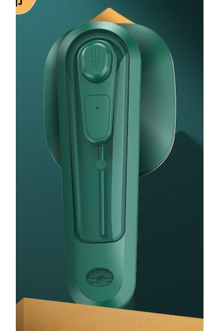 Hombey Minik El Tipi Ütü 1000w - Yüksek Sıcaklıklı Buhar İle Ütüleme, Dezenfeksiyon Ve Temizleme Fonksiyonu - Taşınabilir Abs Malzeme 100ml Su Tankı Yeşil