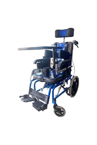 Fuhassan FH04b Pediatrik Refakatçi Kontrol Yemek Masalı Manuel Tekerlekli Sandalye