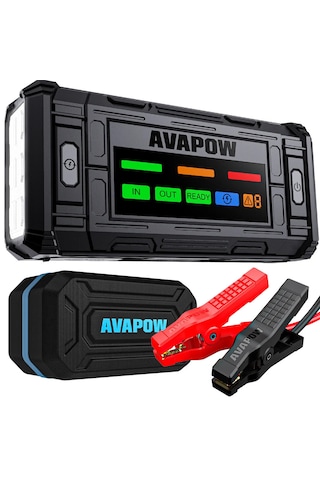 Tj18 Titan Seri 12000mah 2000a Bitmiş Aküyü Çalıştıran Jump Starter Taşınabilir Akü Takviye Cihazı