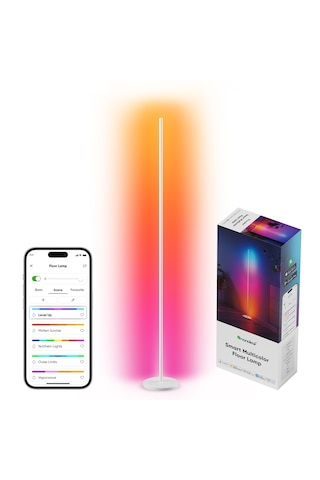 Nanoleaf Akıllı Rgbw Dikey Aydınlatma Yer Lambası Matter, App Kontrollü, Google Home, Alexa, Apple H Beyaz