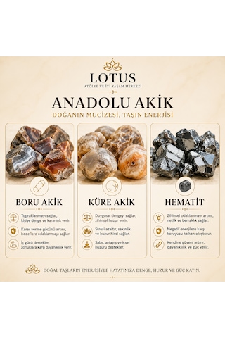 Anadolu Akik Premium Bilekliği Boru Akik, Küre Akik & Hematit