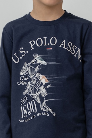 U.S. Polo Assn. Erkek Çocuk Pijama Takımı Baskılı Lacivert Uzun Kol Pijama Takımı Us2637-c-v2 Us2637-c-v2
