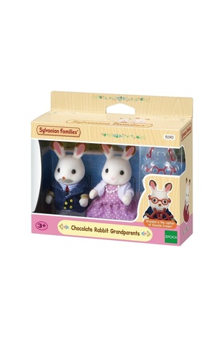 5190 Sylvanian Families, Çikolata Kulaklı Tavşan Anneanne Ve Dede, +3 Yaş