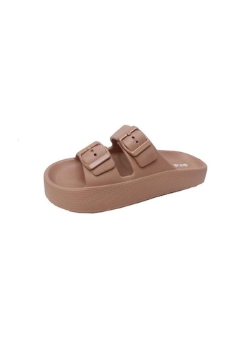 Akınalbella Akınal E282.z.000 Ortopedik Suya Dayanıklı Terlik 36-40 Pastel Kahve Kahverengi