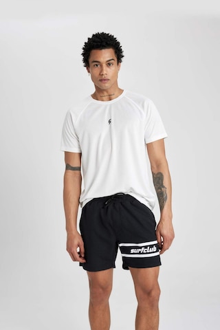 DeFactoFit Sporcu Baskılı Kısa Boy Deniz Şortu B5990AX24HSBK81 Siyah