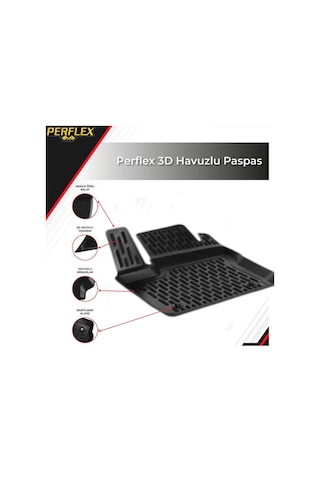3d Paspas Siyah Ford Courier 2014+