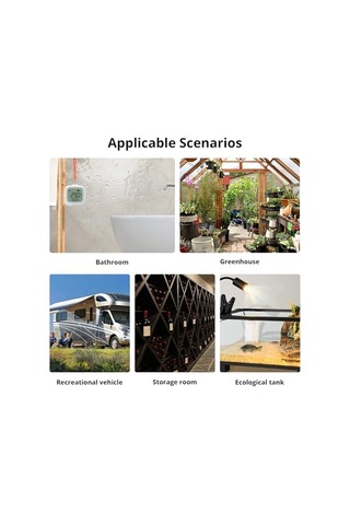 Snzb-02wd Zigbee Ip65 Lcd Ekranlı Akıllı Sıcaklık Ve Nem Sensörü Snzb-02wd