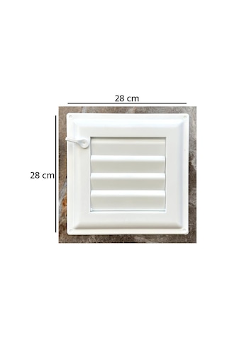 Ubm 28x28 Banyo Wc Havalandırma Menfezi Yapışkanlı Cam Menfez Hediyeli