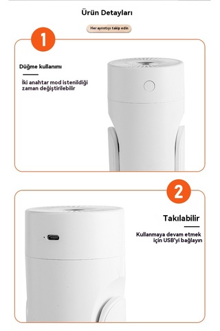 Akıllı Sabit Nem Otomatik Sallamalı Kafa Nemlendirici-pembe