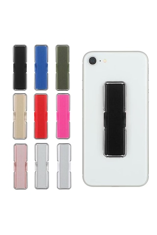 Microcase Üniversal Telefon Arkası El Parmak Tutucu Standlı Cep Telefonu Tutacağı - Al4937 Gümüş