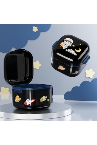 Dolıty Ortodontik Saklama Kutusu Su Geçirmez Toz Kare-siyah