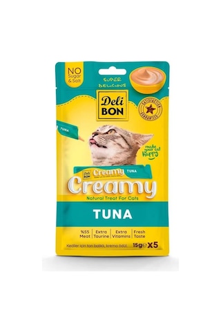 Delibon Creamy Ödül Maması Ton Balıklı 15gr 5li Paket