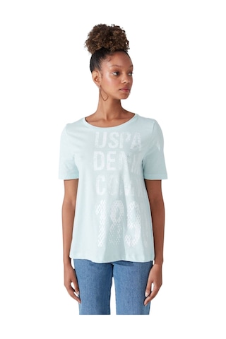 U.S. Polo Assn. Kadın Bisiklet Yaka Tişört 1570800 Nil