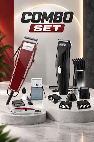 Moser 1400 Combo Profesyonel Bordo Saç Kesme Makinesi