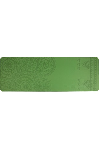 Ranyeek Tpe Materyal Yoga Minderi 183x61x0.6cm, Antrenman İçin Anti-kayma, Su Geçirmez, Temizlenmesi Kolay + Ağ Çantası Koyu Yeşil + Siyah Koyu Yeşil - Siyah