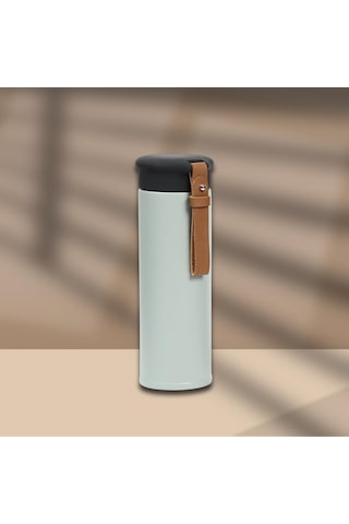 600 Ml Paslanmaz Çelik Termos, Çift Katmanlı, Sızdırmaz Kapaklı Mint