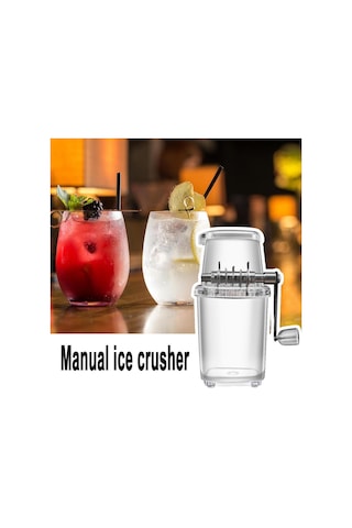 Mini Buz Tıraş Smoothie Manuel Buz Kırıcı Buz Bloğu Kırma Rüşvet Makinesi