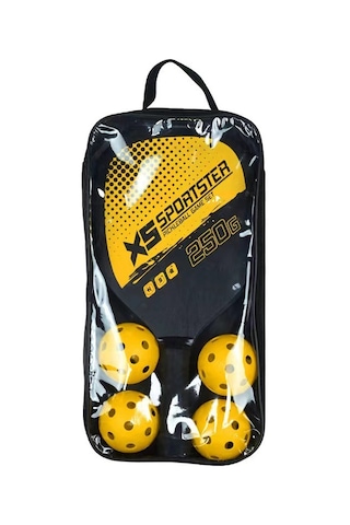 Hangfox Sahne Ve Spor İçin Ahşap Piknik Raketi Seti - 2 Raket, 4 Top, Taşınabilir Çanta İle Dış Etkinliklere Hazır