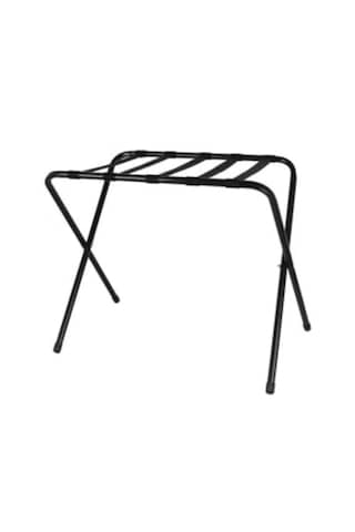 Dzgn Home Metal Valizlik Katlanır Bavulluk Otel Tipi Siyah