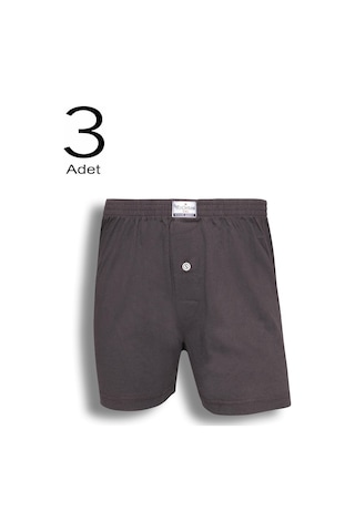 3'Lü Erkek Düğmeli Boxer 14102-A3