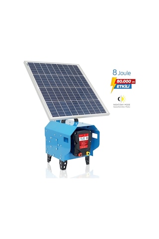 Puhu Compact Güneş Enerjili Elektrikli Çit Cihazı 60 W 8 Joule 80.000 M