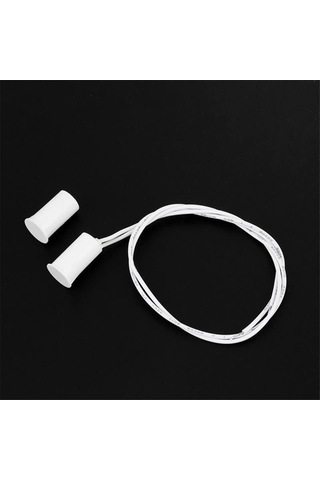 Nayomiglow Manyetik Kapı Anahtarı Rc-33 Nc Gömme Kablolu Güvenlik Pencere Kapı Sensörü Alarmı Beyaz- 10 Set