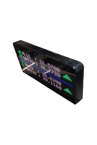 İnternet Bağlantılı Dijital Döviz Tabelası Kasa Ölçüsü: 16x32 Cm