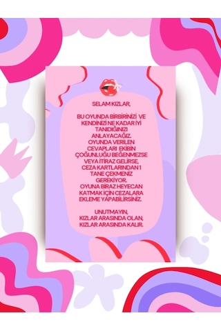 Fun Fusion Kızlar Arasında Kart Oyunu Parti Oyunu