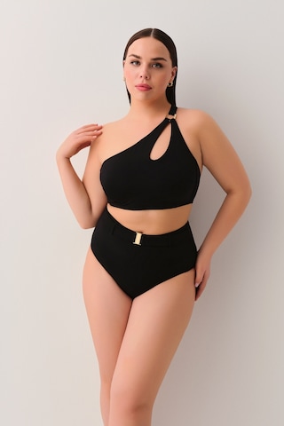 Suwen Yüksek Bel Kemerli Bikini Alt Sbn26550012 Siyah
