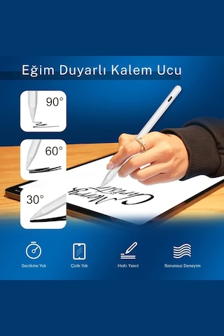 Apple Uyumlu iPad M4/m3/m2/a17 Air Pro Manyetik Şarj Olabilen Pencil Pro Dokunmatik Tablet Kalemi