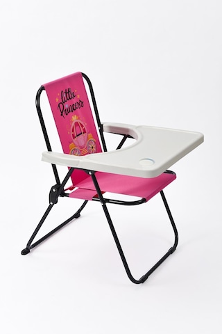 Exent 2 6 Yaş, Katlanır Portatif Mama Sandalyesi, Tak-çıkar Masa İle-little Princes Pembe