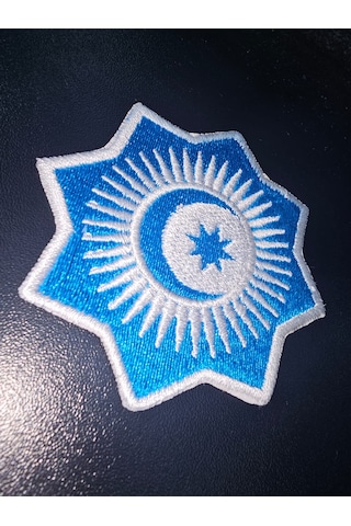 Dükkan Design Türk Devletleri Teşkilatı Bayrağı Nakış Patch/yama Mavi