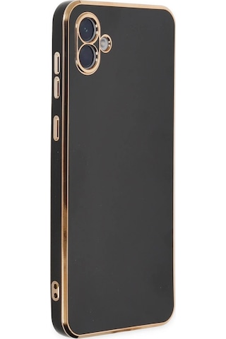 Cosmotex Newface Samsung Galaxy Uyumlu A04e Kılıf Volet Silikon - Siyah Sıyah