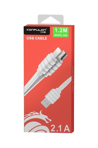 S56 2 İn 1 Çoklu 1,2 M 2.1a Şarj Data Kablosu