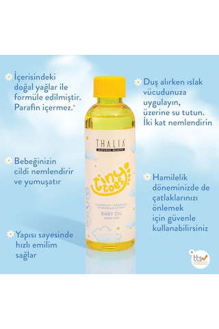 Thalia Calendula & Papatya Özlü Nemlendiricili Bebe Yağı 200ml