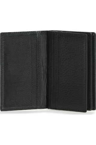 Lufian Cate Erkek Deri Kartlık Siyah Siyah 112240009100100 Siyah